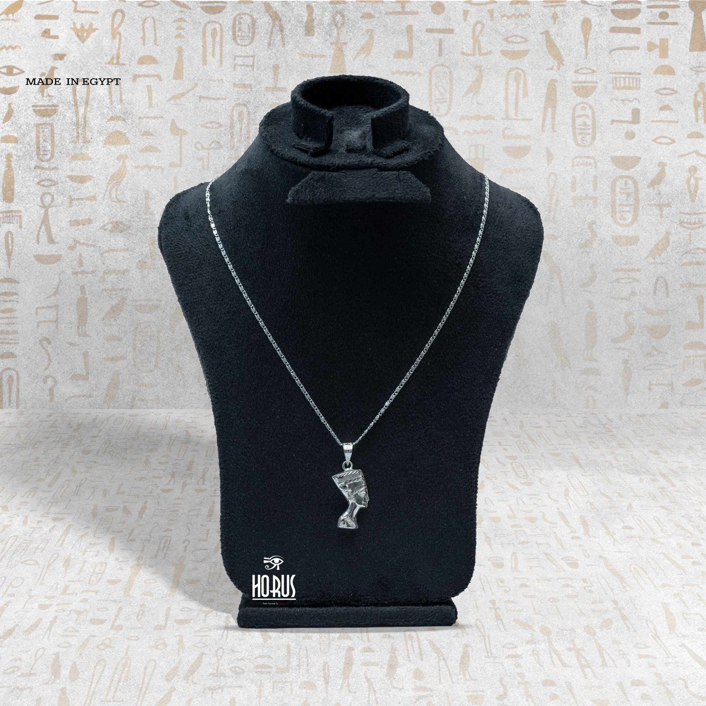 تعليقة فضة نفرتيتي أنيقة - Horus jewellery NecklaceHorus jewellery