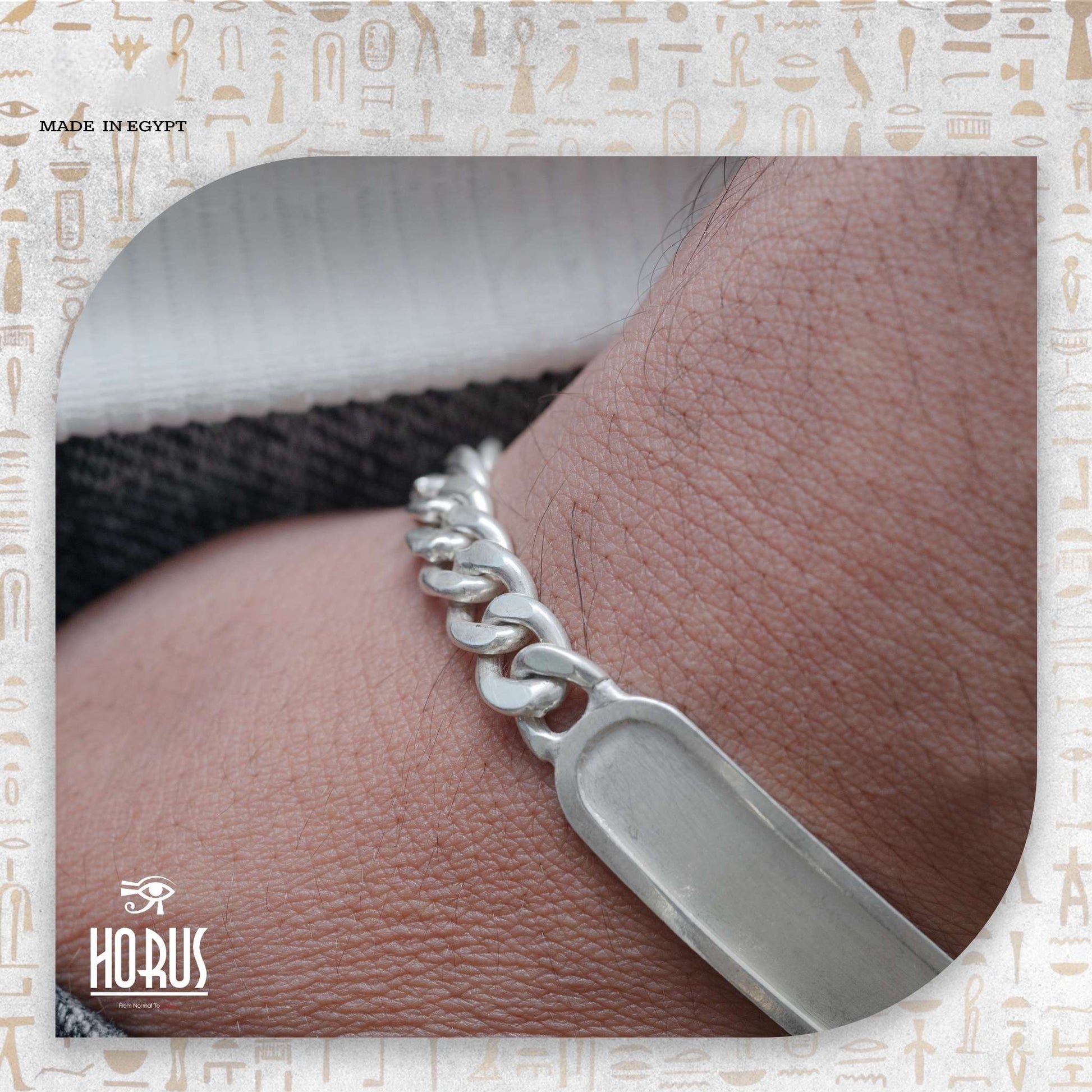 انسيال فضة - Horus jewellery Men BraceletHorus jewellery