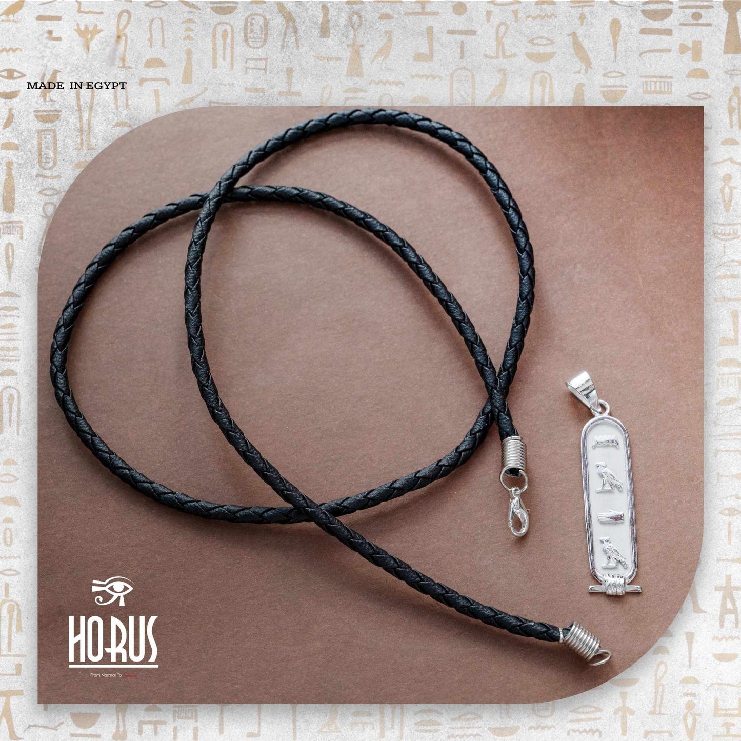 خرطوشة فضة أنيقة مصنوعة يدويًا - Horus jewellery CartochHorus jewellery