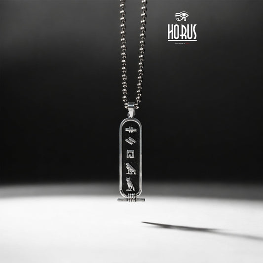 خرطوشة فضة أنيقة مصنوعة يدويًا - Horus jewelleryCartochHorus jewellery