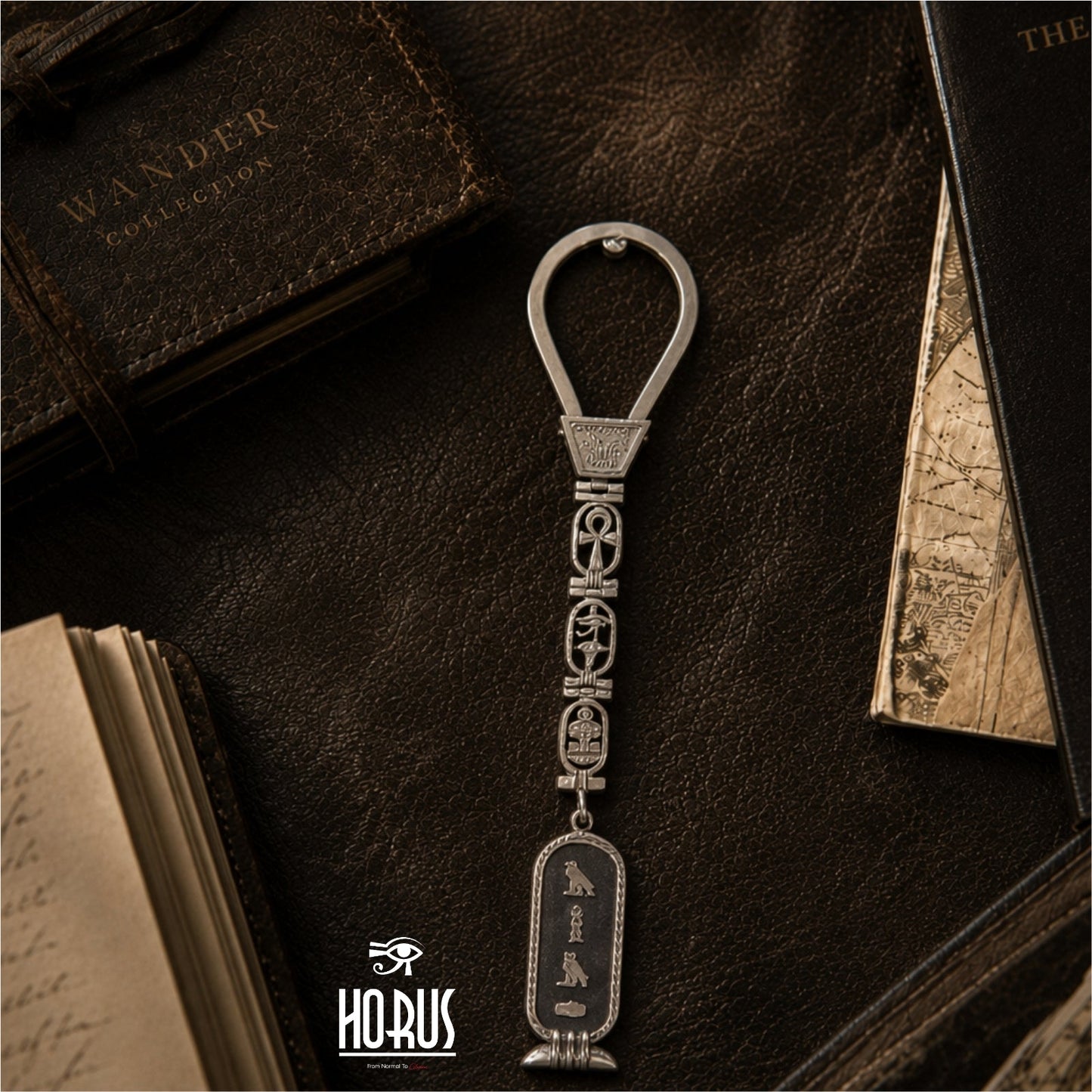 ميداليه ملوك بخرطوشه كلاسيك وشين - Horus jewelleryKeyringHorus jewellery