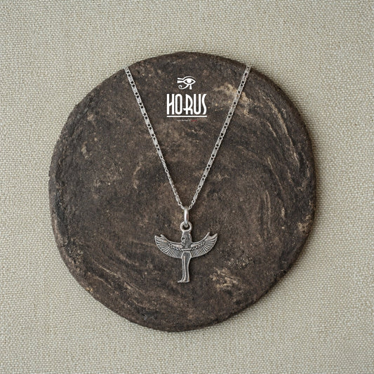 سلسلة فضة فرعونية بتعليقة إيزيس - Horus jewelleryNecklaceHorus jewellery