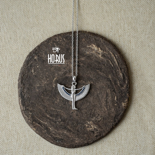 تعليقة الملكة إيزيس مطلية بالروديوم البلاتين - Horus jewelleryNecklaceHorus jewellery
