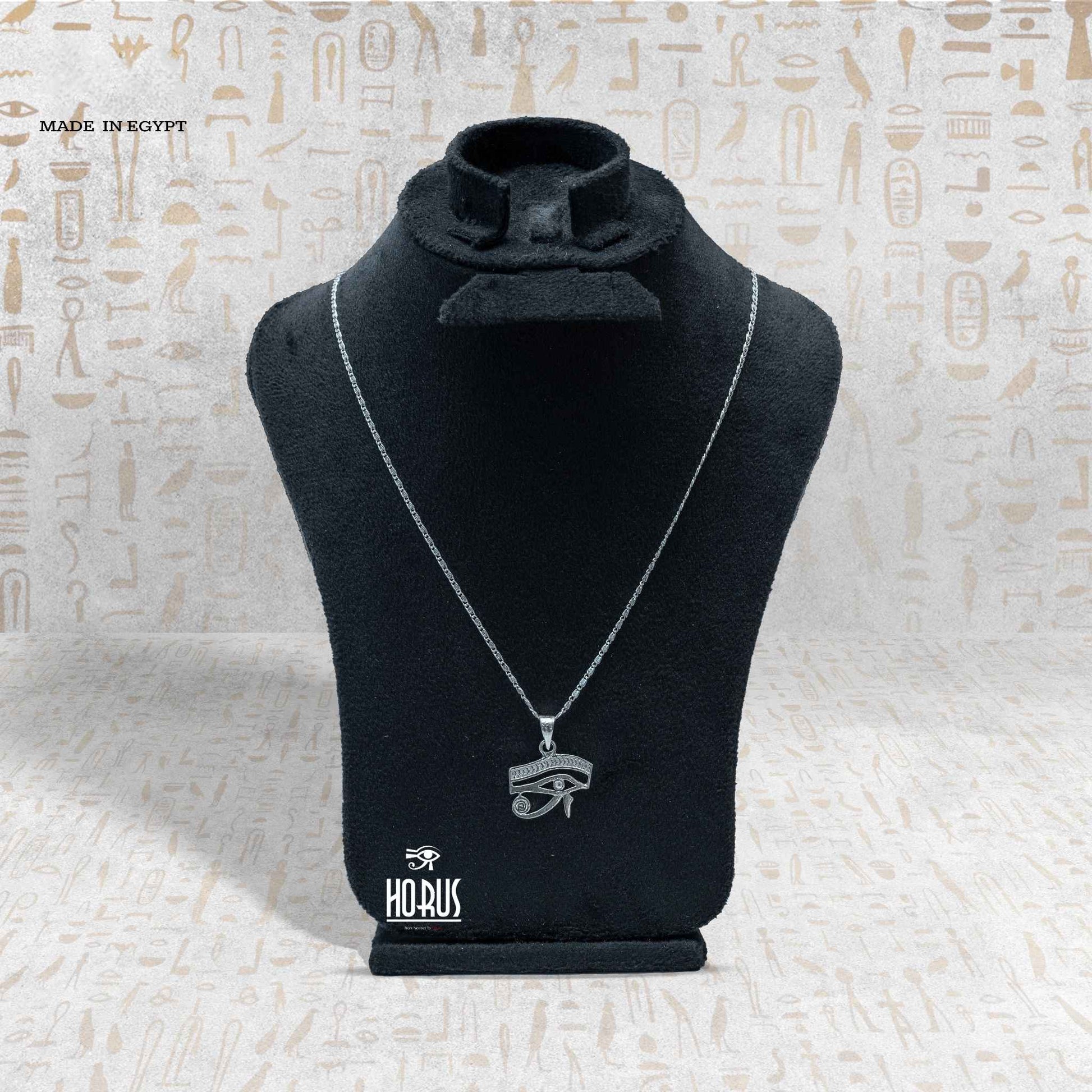 تعليقه فضة بتصميم أيقوني لتعليقة عين حورس - Horus jewelleryNecklaceHorus jewellery