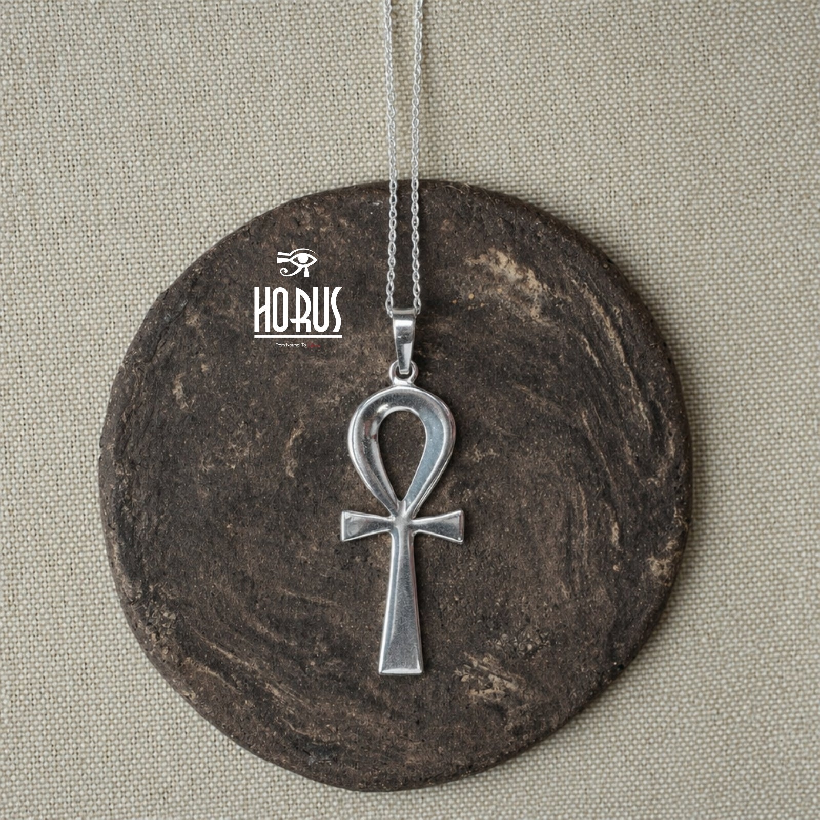 تعليقه فضة بتصميم مفتاح الحياة - Horus jewelleryNecklaceHorus jewellery